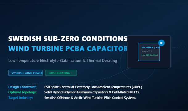 Najnowsze blogi firmy Navigating Swedish Sub-Zero Conditions: Capacitor Selection and Thermal Derating for Wind Turbine PCBA