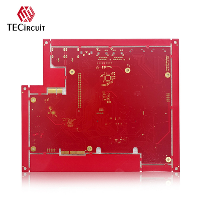 Wysokofrekwencyjna płytka obwodnicza RIGID PCB FR4 TG170 Złoty palec 1,6 mm Grubość 10U